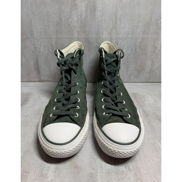 Converse Chuck Taylor All Star CONS Shoes Unisex 12M/14W Green Suede High Top - Picture 2 of 15